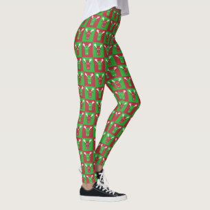 Moose Head Pop Art leggings