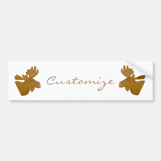 Moose Head Thunder_Cove Bumper Sticker (Front)