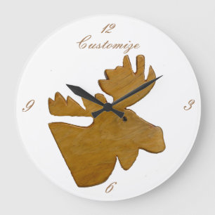 Moose Head Thunder_Cove Large Clock