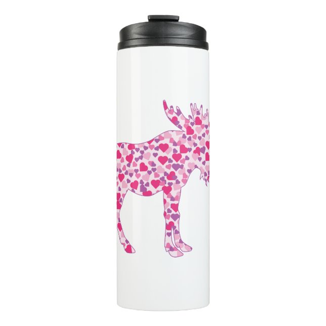 Moose-Hearts Thermal Tumbler (Front)