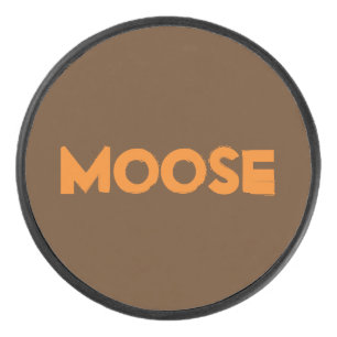 Moose Hockey Puck