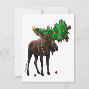 Moose - holiday card