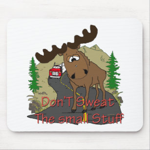 Moose humour mouse pad