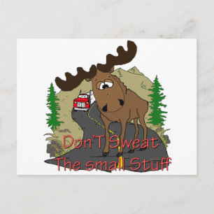 Moose humour postcard