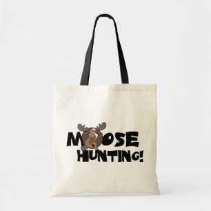 Moose Hunting Tote Bag