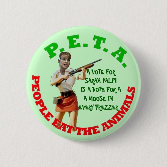 moose in every freezer   1 2 inch round button (Front)