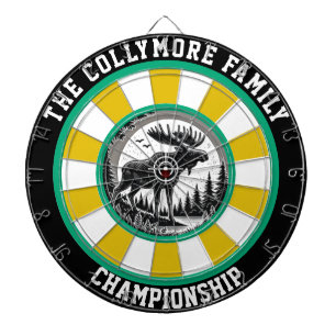 Moose in Forest Aim Design Dartboard