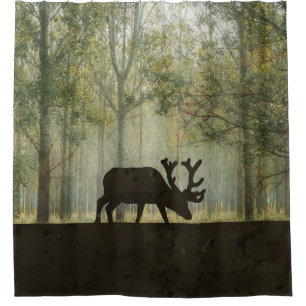 Moose in Forest Illustration