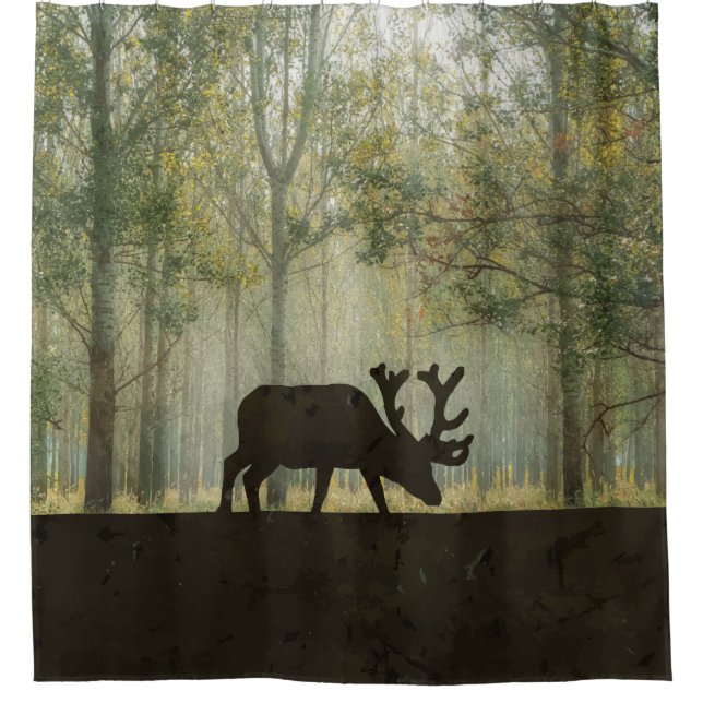 Moose in Forest Illustration (Front)