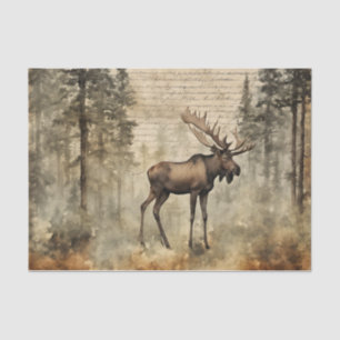 Moose in Forrest Tissue Paper