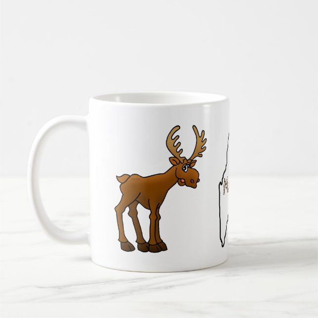Moose in Maine  Coffee Mug (Left)