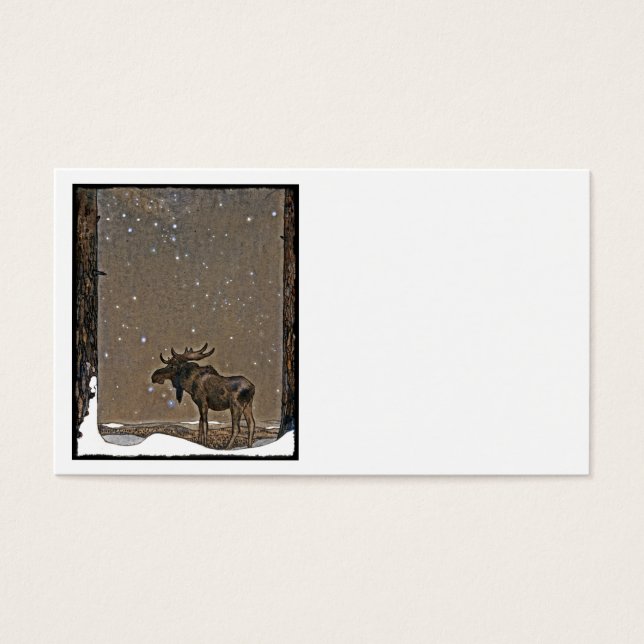 Moose in Snow (Front)