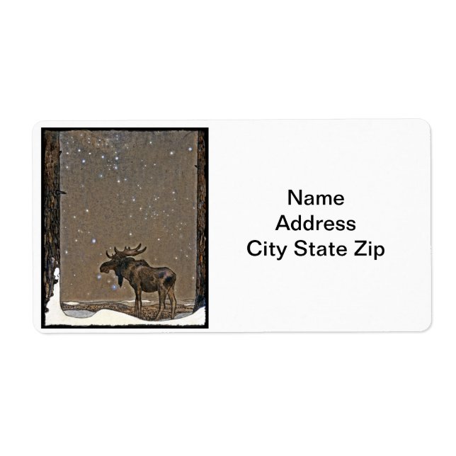 Moose in Snow (Front)