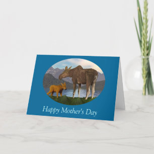Moose in the Meadow Card