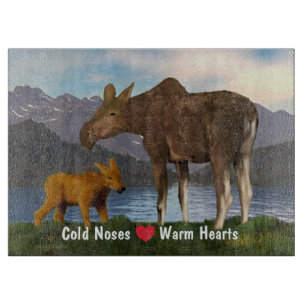 Moose In The Meadow Cutting Board