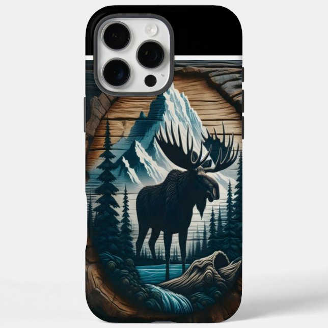 Moose In The Mountains Case-Mate iPhone Case (Back)