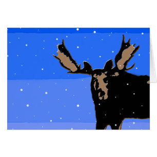 Moose in Winter - Original Wildlife Art