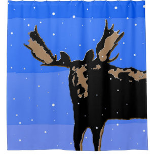Moose in Winter - Original Wildlife Art