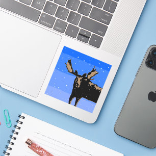Moose in Winter - Original Wildlife Art
