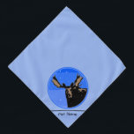Moose in Winter  - Original Wildlife Art Bandana<br><div class="desc">Moose in Winter portrait,  original painting.   We specialize in cute and funny original art. Buy this for yourself or as a great gift for your Moose loving friends. Be creative - click on CUSTOMIZE to add/remove/change text,  resize the picture,  change colours or anything else the customization tool will allow!</div>