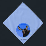 Moose in Winter  - Original Wildlife Art Bandana<br><div class="desc">Moose in Winter portrait,  original painting.   We specialize in cute and funny original art. Buy this for yourself or as a great gift for your Moose loving friends. Be creative - click on CUSTOMIZE to add/remove/change text,  resize the picture,  change colours or anything else the customization tool will allow!</div>