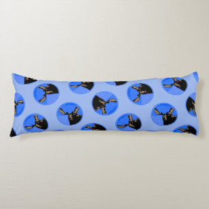 Moose in Winter  - Original Wildlife Art Body Pillow