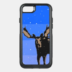 Moose in Winter  - Original Wildlife Art OtterBox Commuter iPhone 8/7 Case