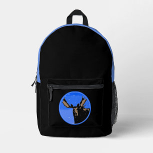 Moose in Winter - Original Wildlife Art Printed Backpack