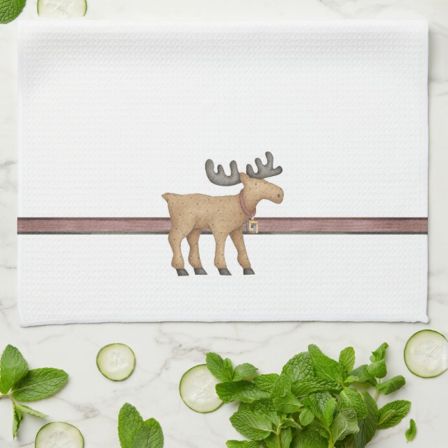 Moose Kitchen Towel (Folded)