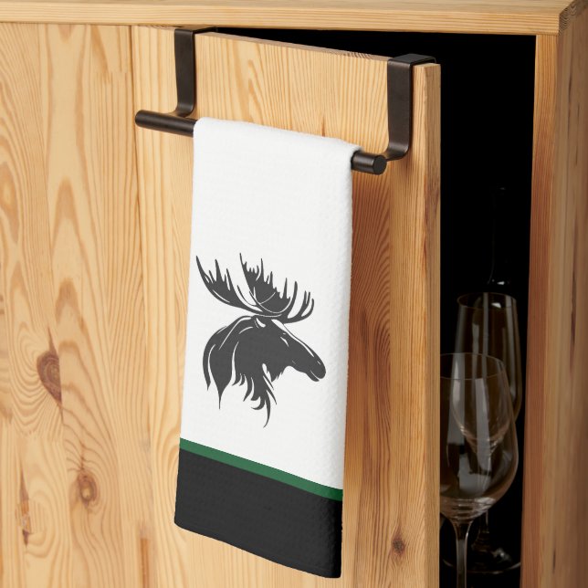 Moose Kitchen Towel (Thirds Fold)
