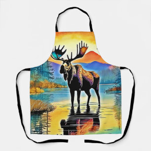 Moose Lake Sunset Majesty Apron