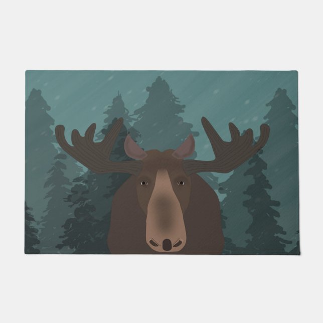 Moose Large Doormat (Front)