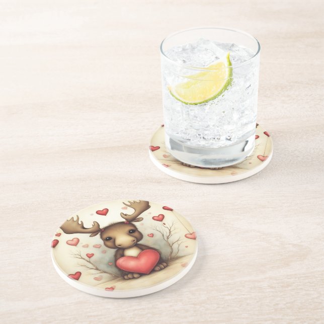 Moose Love 1 Coaster (Side)