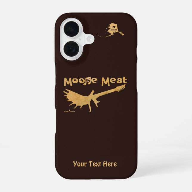 Moose Meat Rock Band iPhone 16 Case (Back)