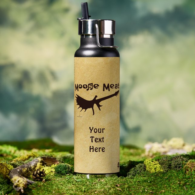 Moose Meat Rock Band Water Bottle (Outdoor (Rotated))