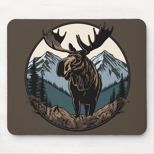 Moose Mountain Mouse Pad (Front)