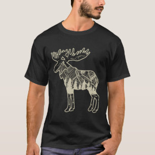 Moose Mountain Vintage Deer Elk Wildlife Hunting H T-Shirt