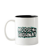 Moose on a Highway Mug