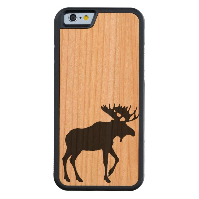 Moose Phone Case Carved Wood iPhone Case (Back)