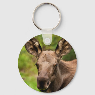 Moose Portrait Keychain