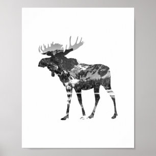 Moose Poster Print