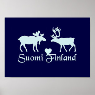 Moose & Reindeer poster