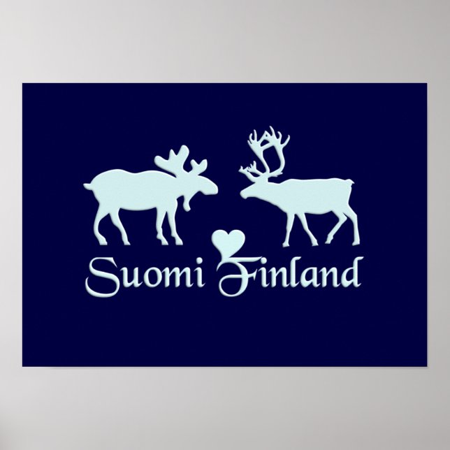 Moose & Reindeer poster (Front)