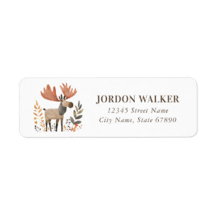 Moose Return Address Labels