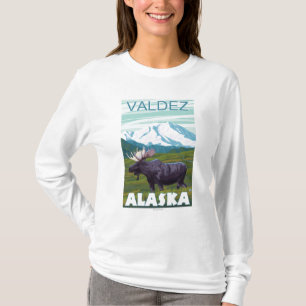 Moose Scene - Valdez, Alaska T-Shirt