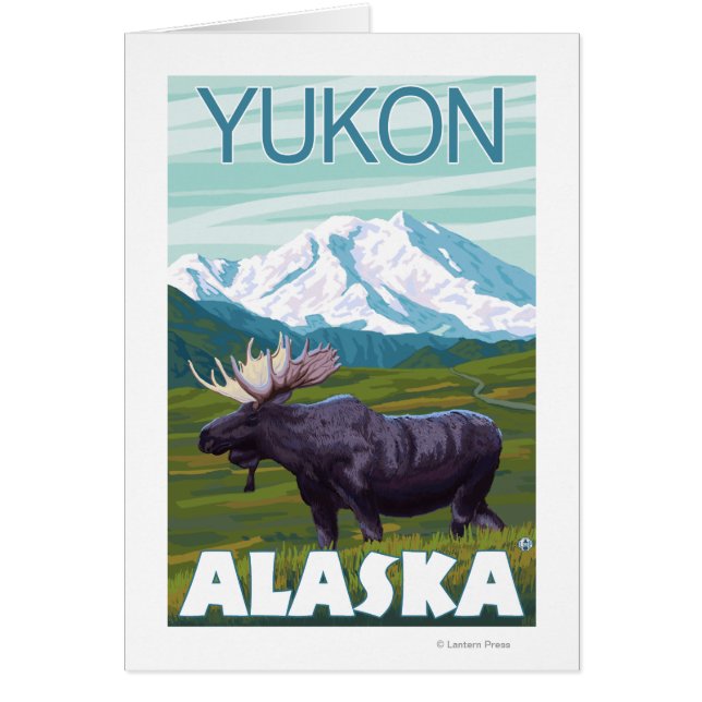 Moose Scene - Yukon, Alaska (Front)