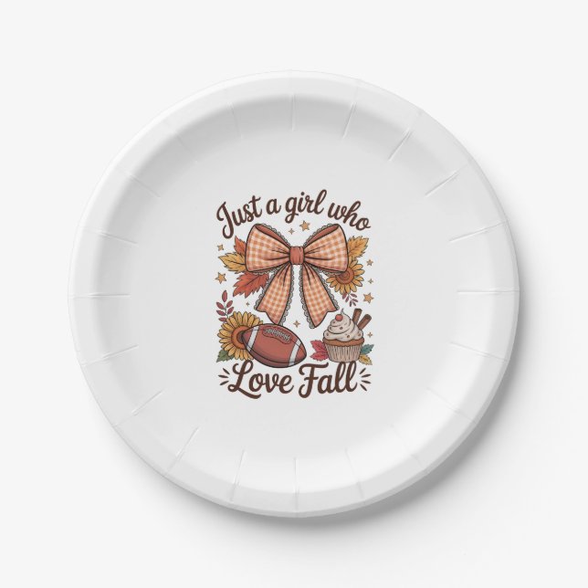 Moose Shirt Country Pumpkin Paper Plate (Front)