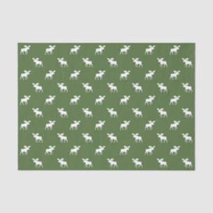Moose Silhouettes Pattern Tissue Paper