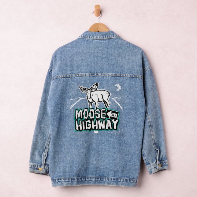 Moose sur une veste de Denim Highway (Hangar)