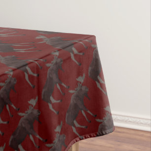 Moose Tablecloth Moose Art Tablecloth Customize